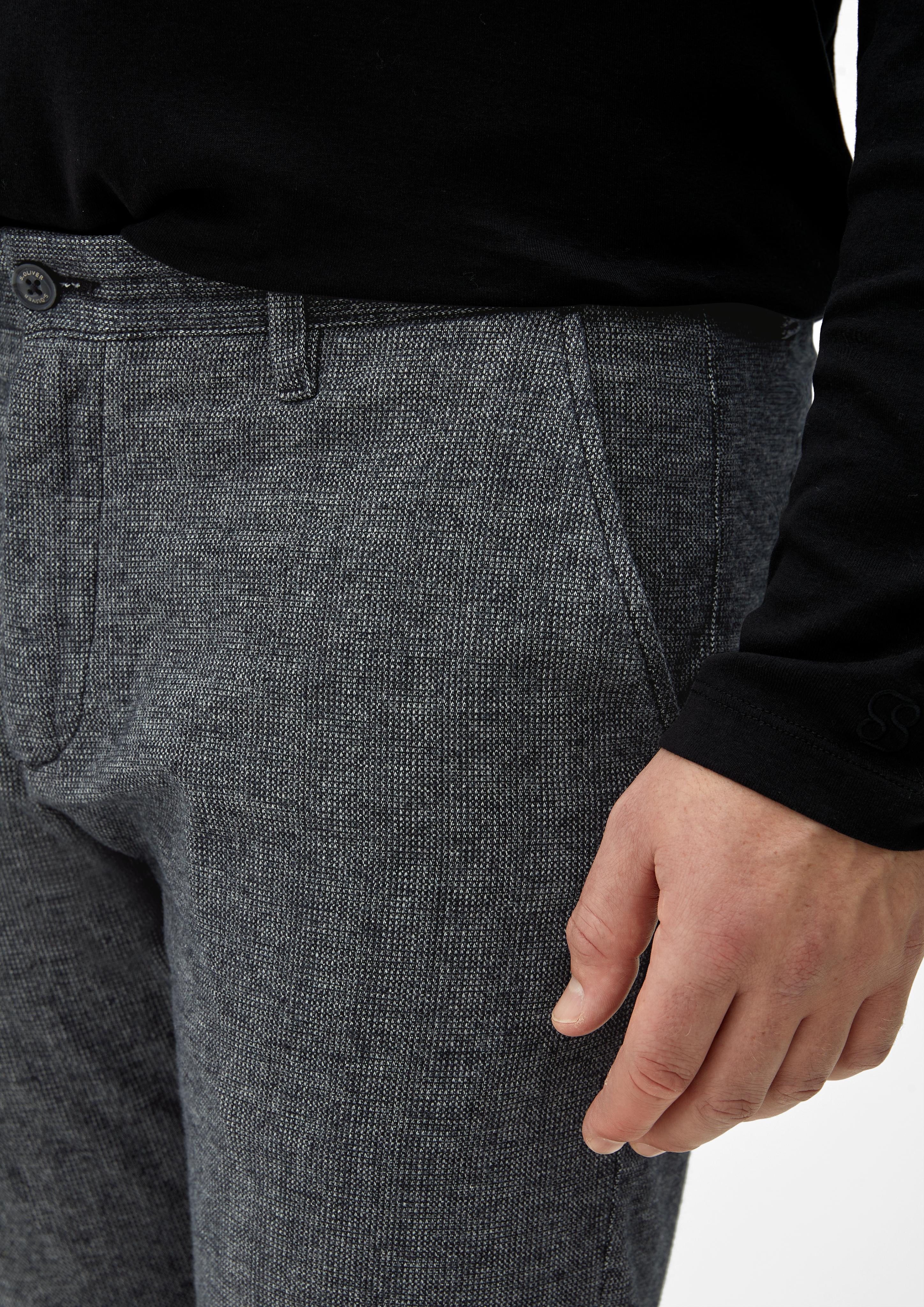 Relaxed: Chino mit Dobby-Struktur  2124761-98K2