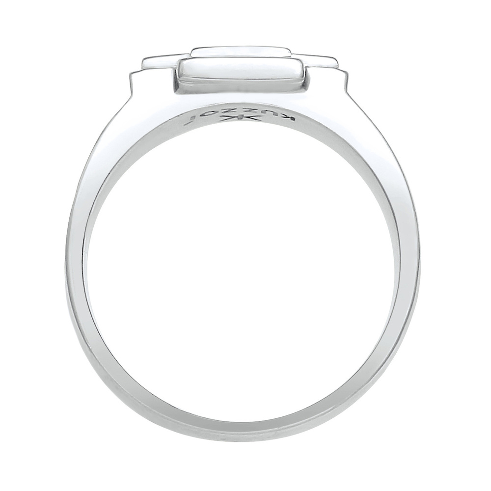 KUZZOI KUZZOI Bague Bague signée d'un homme Blogueur de tendance en argent sterling 925 Bague