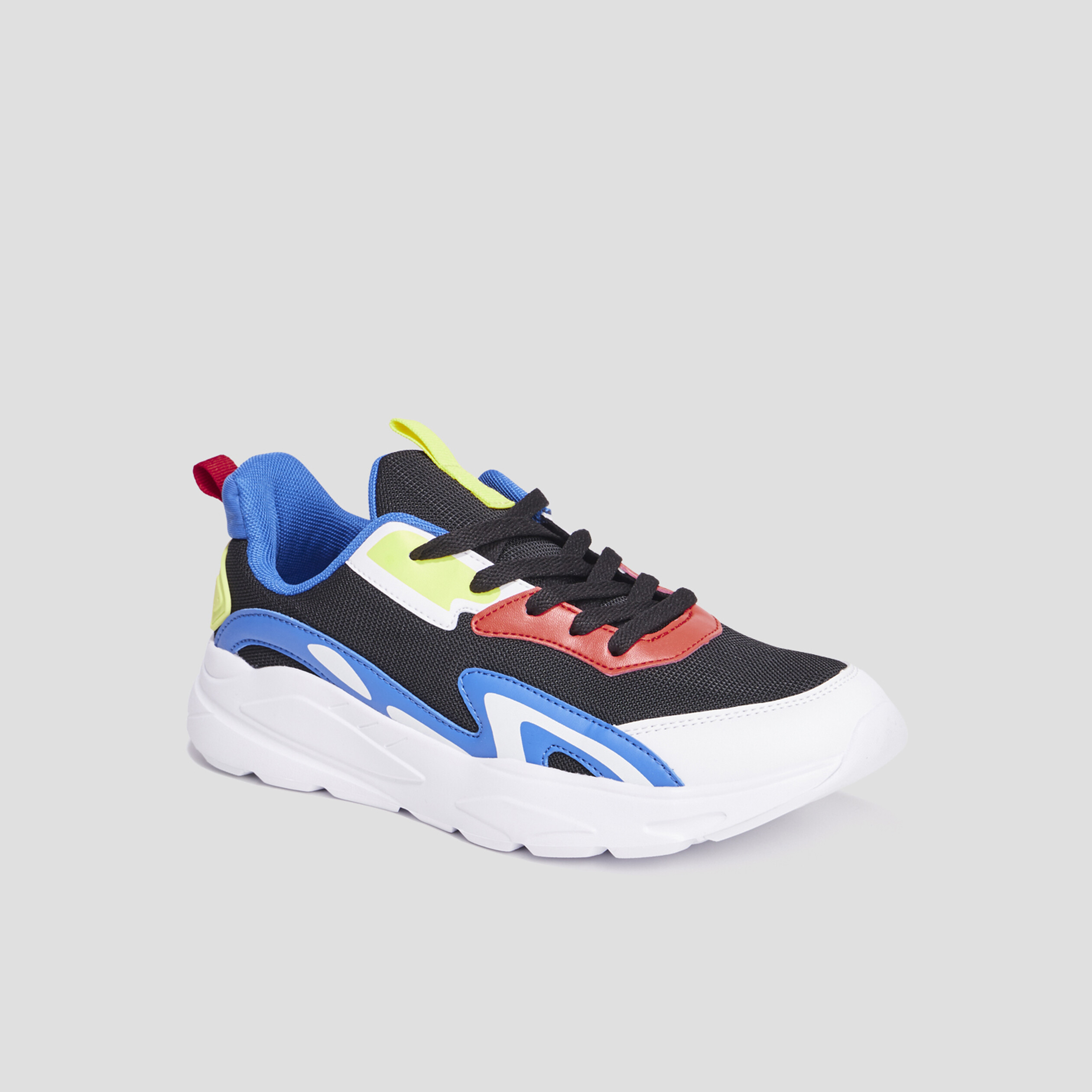 Baskets running à lacets Roula multicolore homme | La Halle