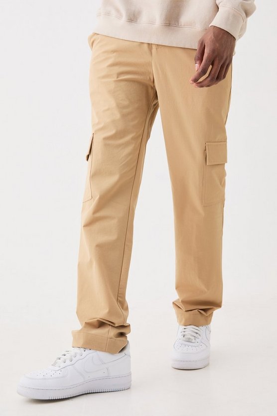 Stretch Tailored Cargo Trousers