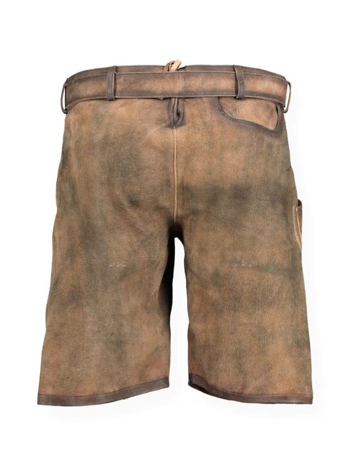 KRÜGER Lederhose in Braun günstig kaufen