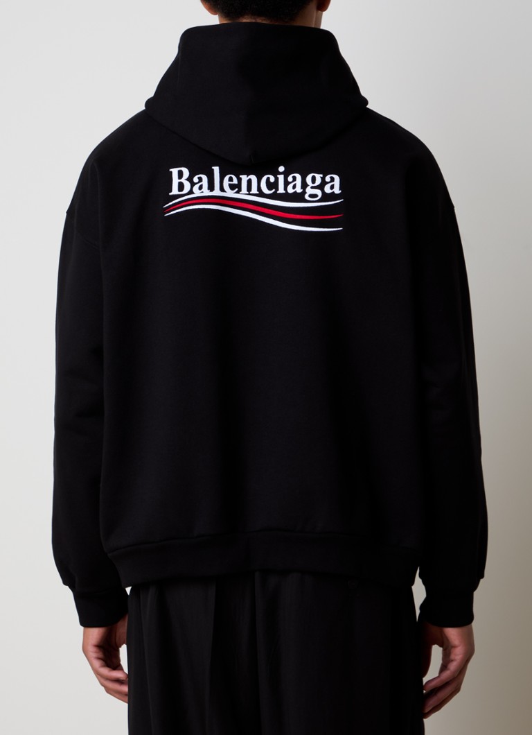 Φούτερ Balenciaga με φαρδιά γραμμή και λογότυπο και στάμπα στο πίσω μέρος