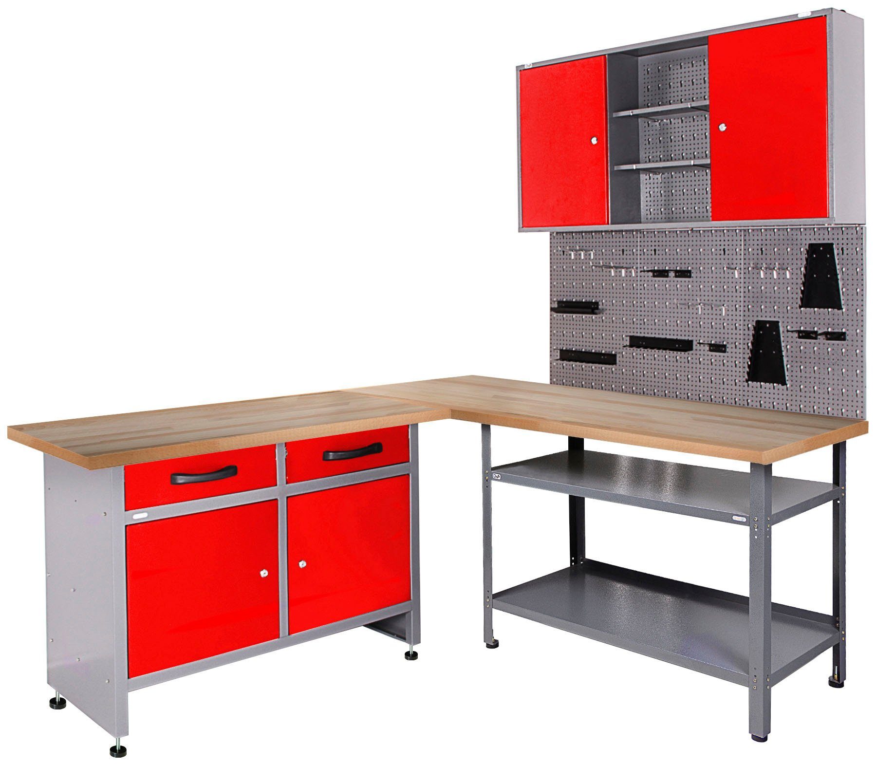 ONDIS24 Werkstatt-Set, (4-tlg), großes Eck-Set