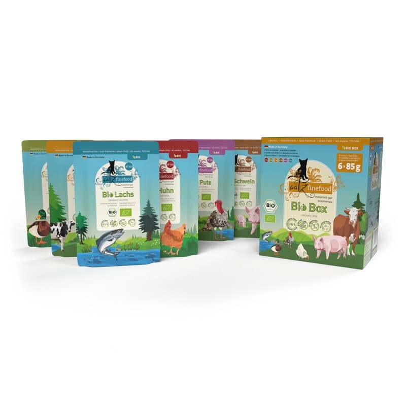 Catz finefood Nassfutter Catz finefood Bio Multipack 6x85g