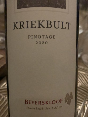 BeyerskloofKriekbult Pinotage 2020