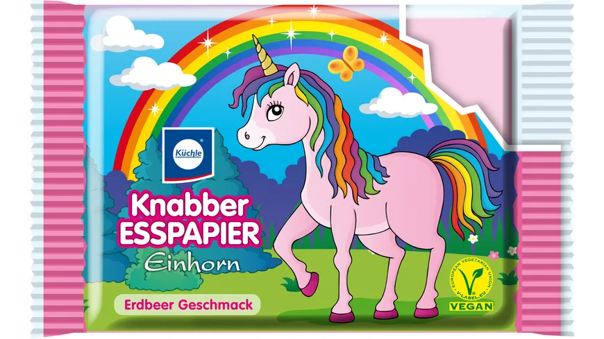 Küchle Knabber-Esspapier Einhorn 25 g
