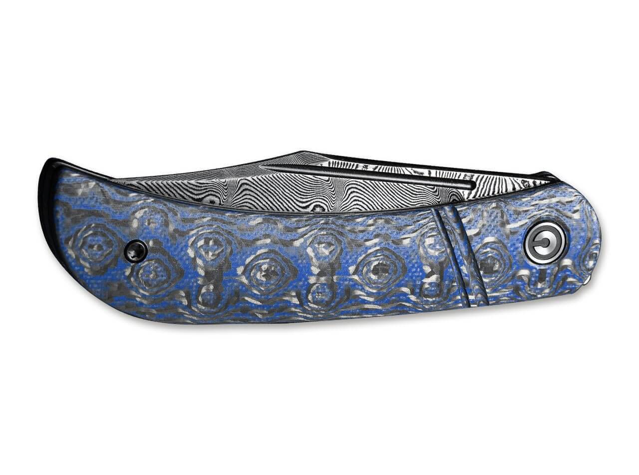 Appalachian Drifter Damascus G10 CF Blue