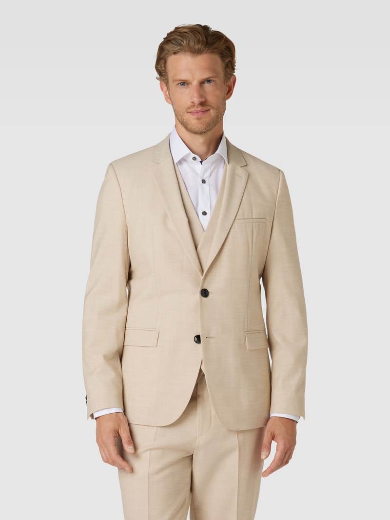 2-Knopf-Sakko mit Allover-Muster Modell 'Arti' in beige