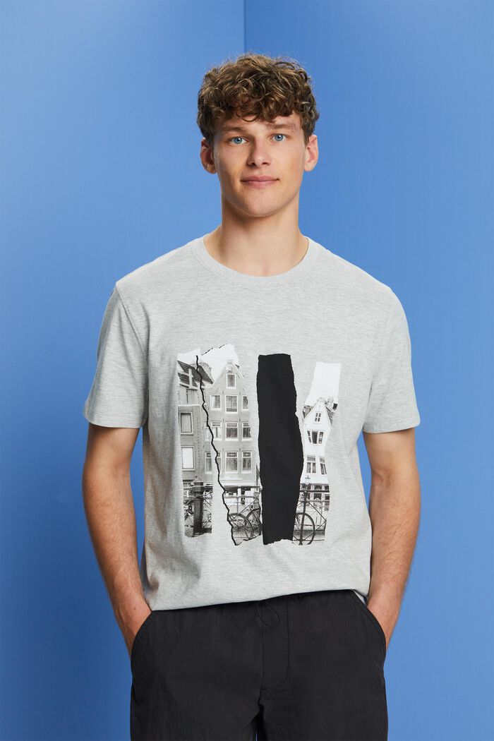 Bedrucktes T-Shirt aus Slub-Jersey