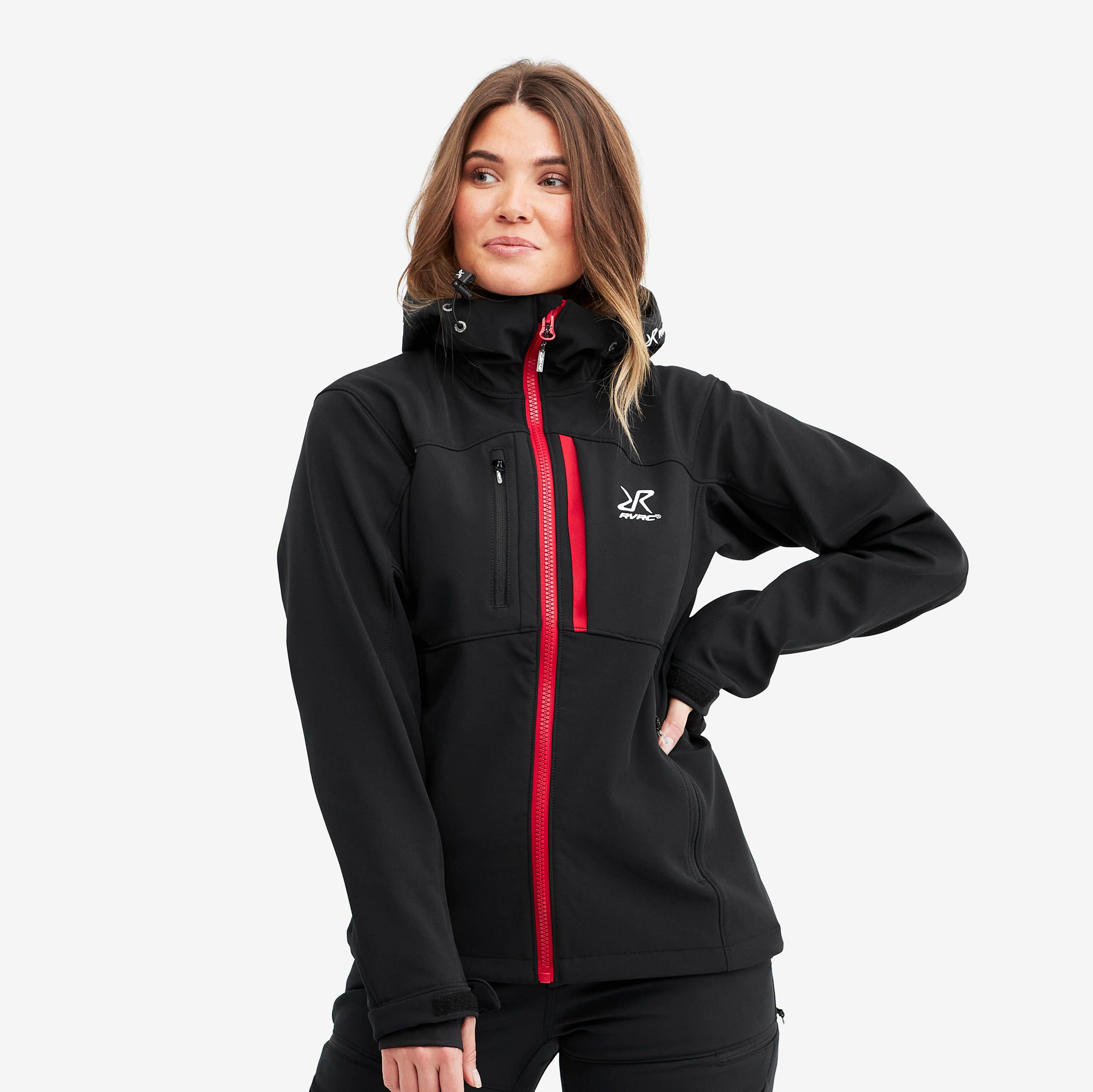 Hiball Jacket Femme Black/Red