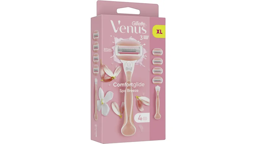 Gillette Venus Klingen + Rasierer Comfortglide Spa Breeze