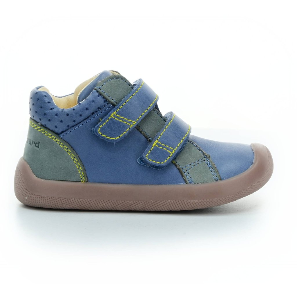 Bundgaard The Walk Velcro Sport Blue blaue Mid Cut Barfußschuhe