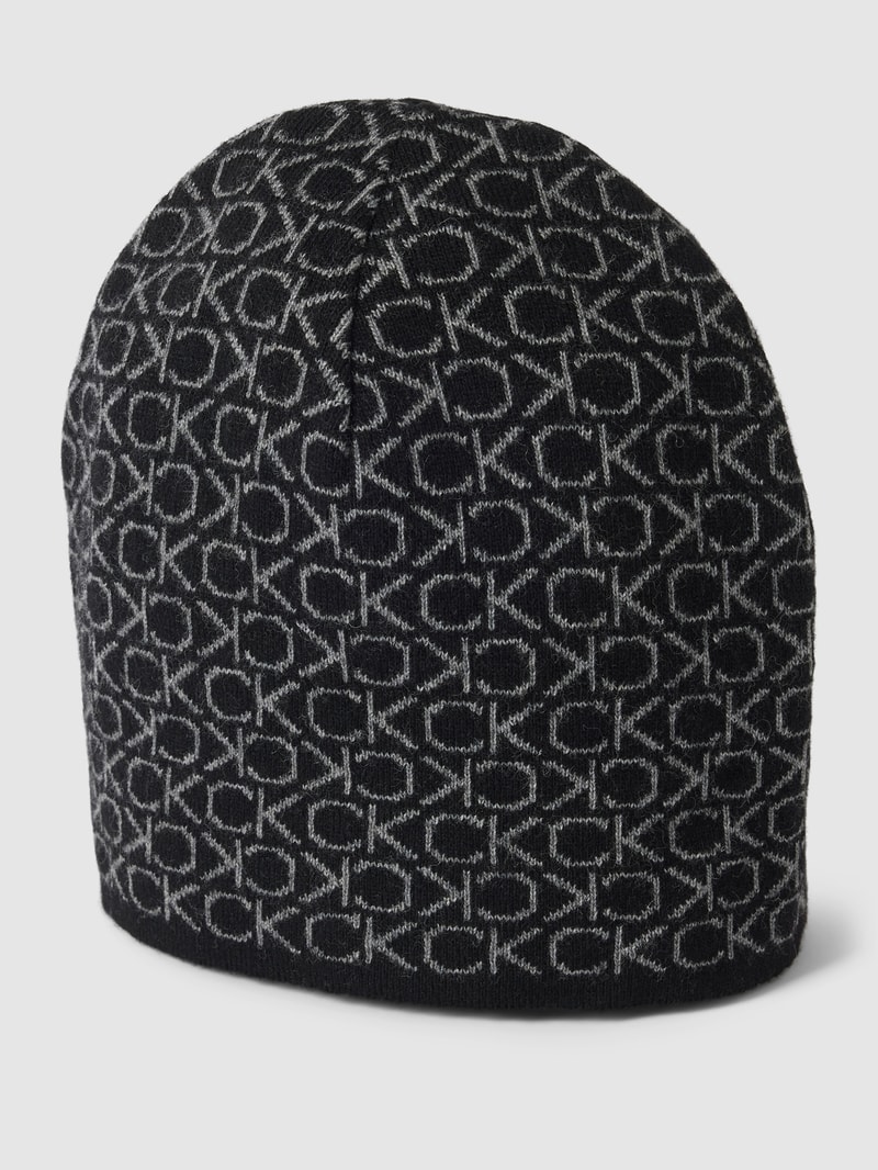 Beanie mit Viskose-Anteil in schwarz