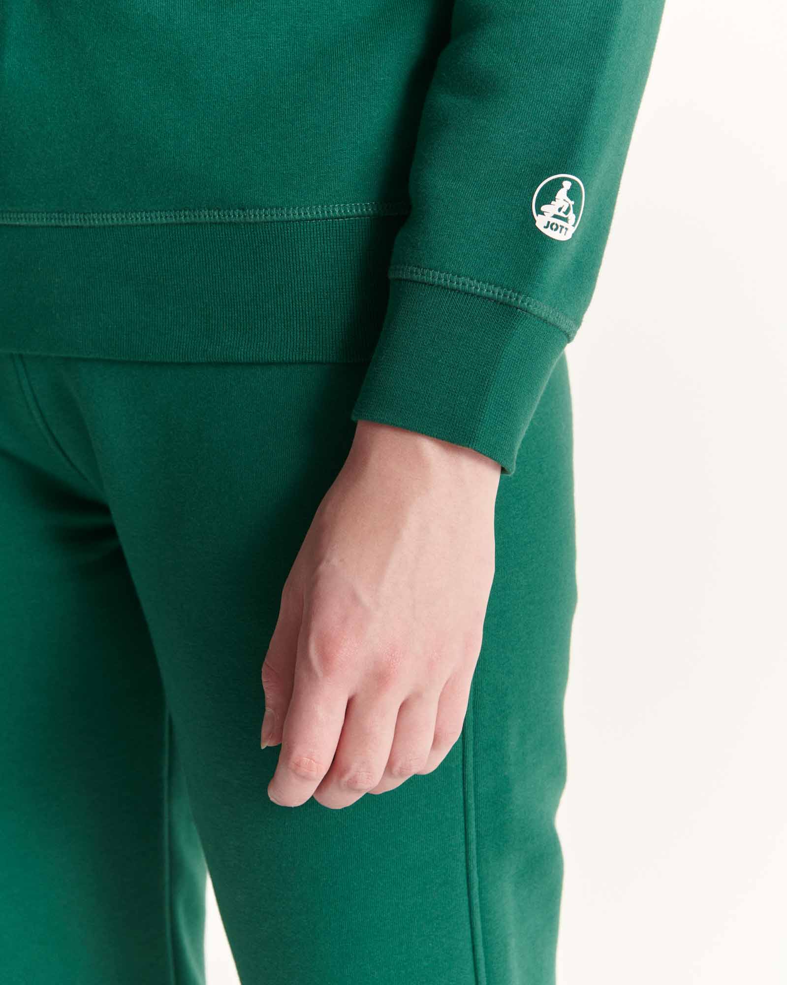 Sweat en coton biologique Vert foncé Elvas