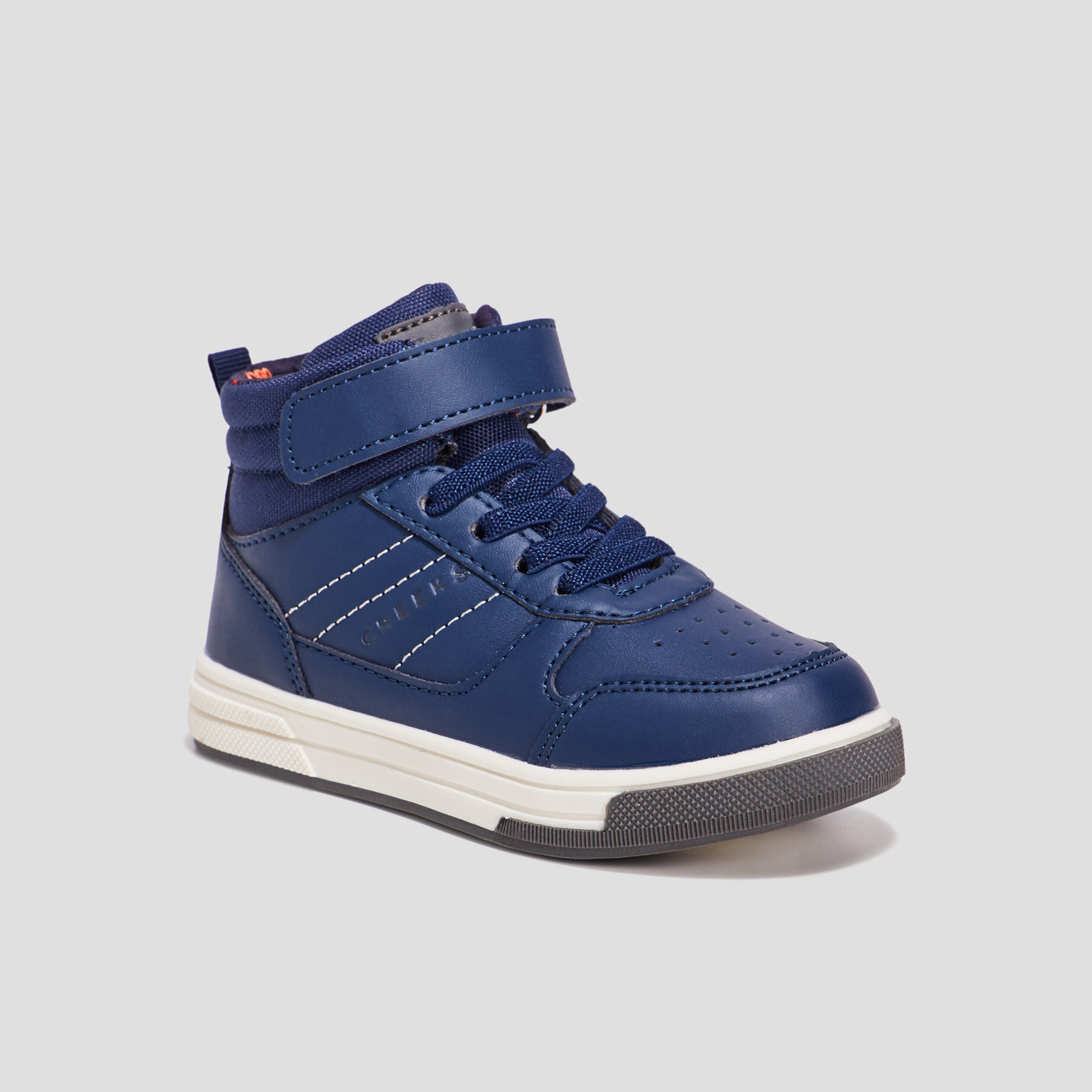 Baskets montantes Creeks bleu marine fille | La Halle