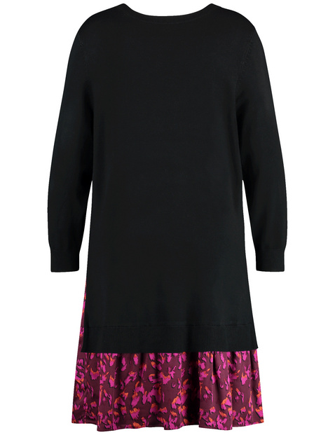 Strickkleid mit Saumvolant