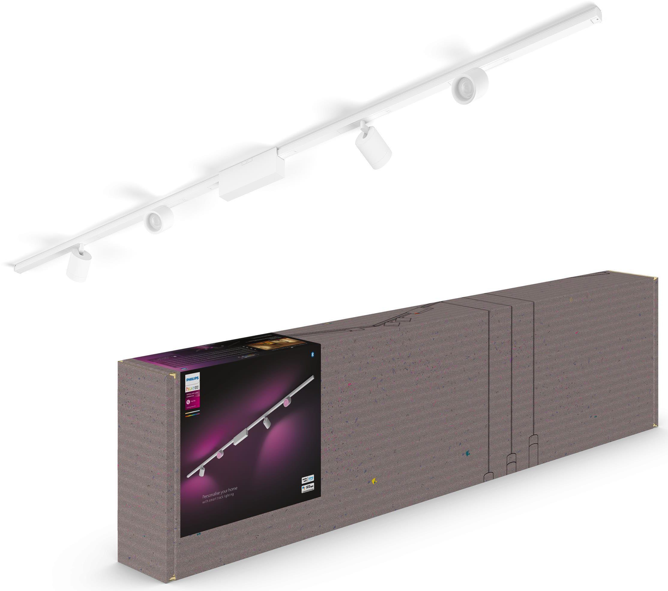 Philips Hue LED Deckenleuchte Perifo, Dimmer, LED fest integriert, Farbwechsler, Schienensystem