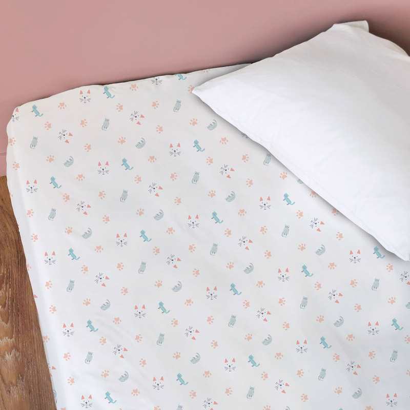 Drap housse Miaou Matt&Rose