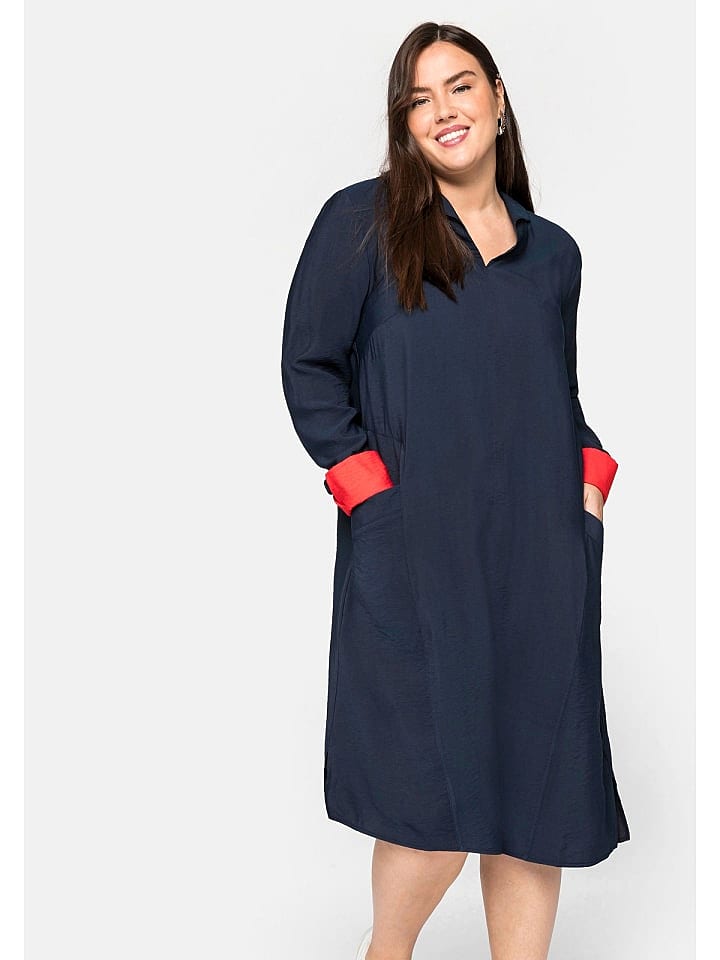 sheego Kleid in nachtblau günstig kaufen 44