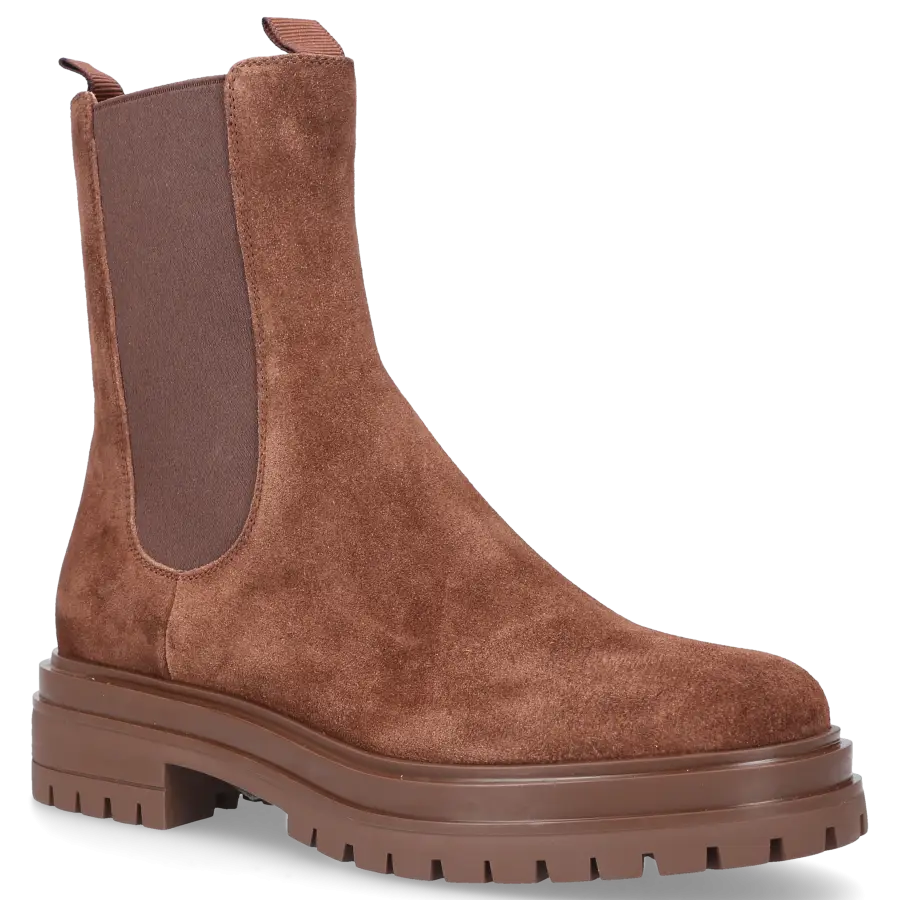 Gianvito Rossi - Chelsea Boots CHESTER Veloursleder - braun
