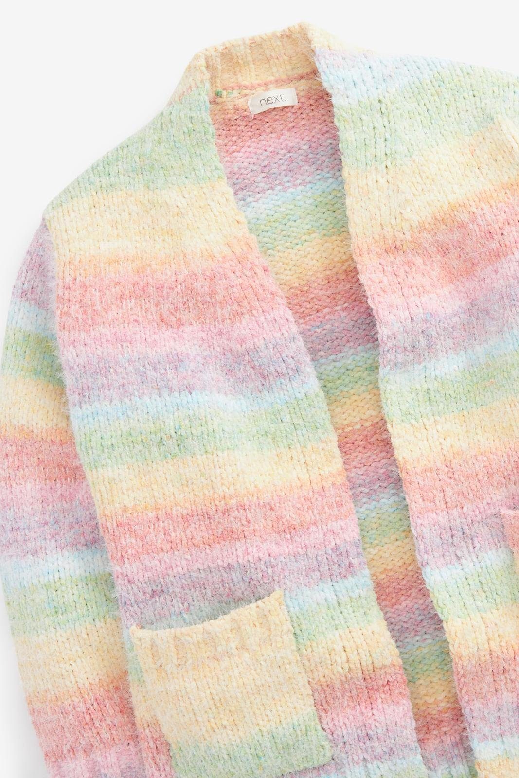Next Strickjacke Langer, flauschiger Cardigan (1-tlg)