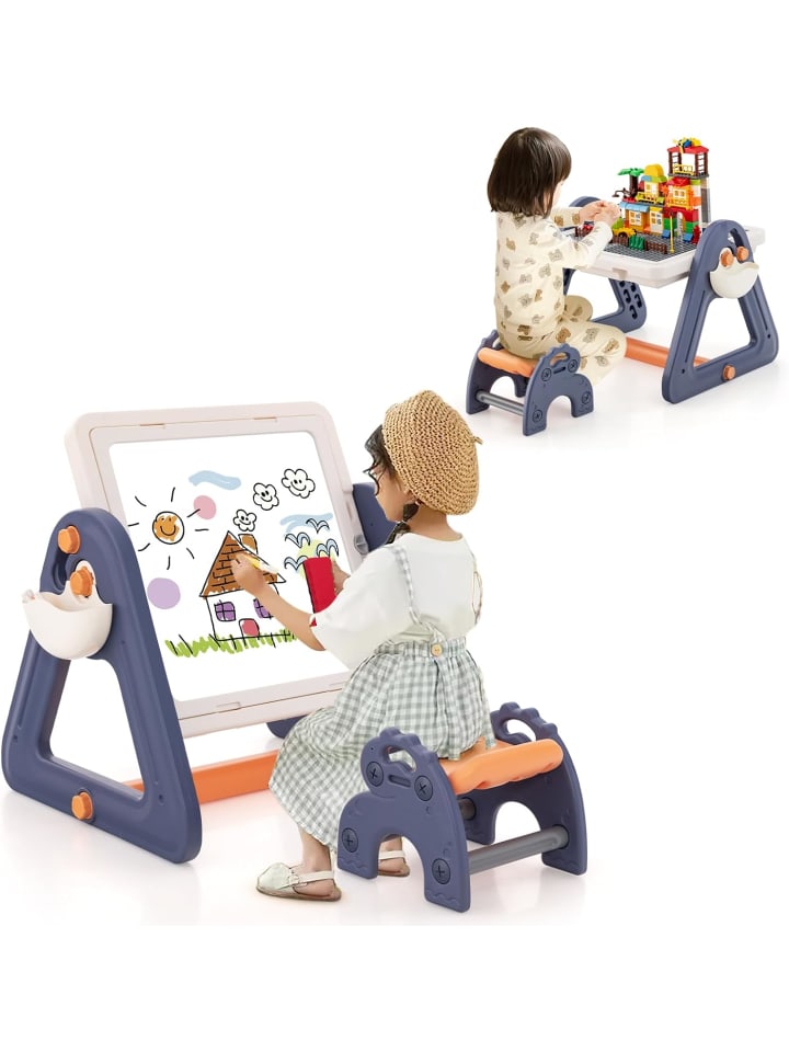 COSTWAY 6 in 1 Spieltisch mit Stuhl ab 3 Jahren in Bunt günstig kaufen onesize