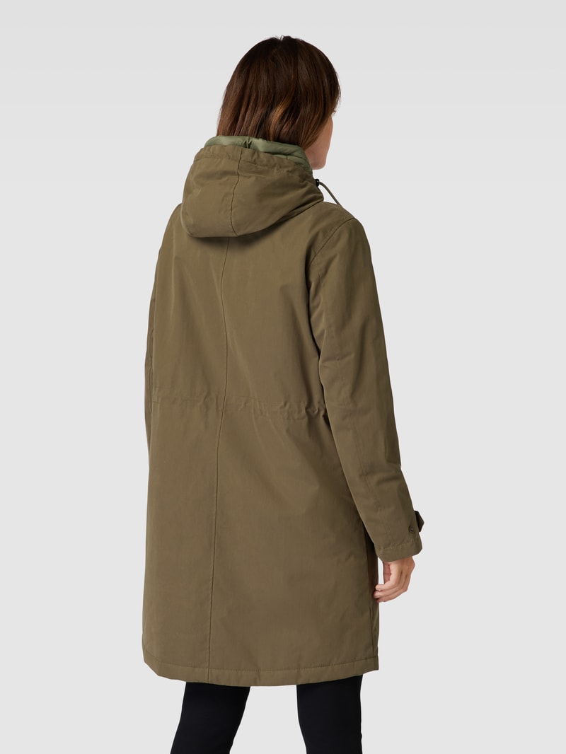 Parka mit Ärmelriegeln in olivgrün
