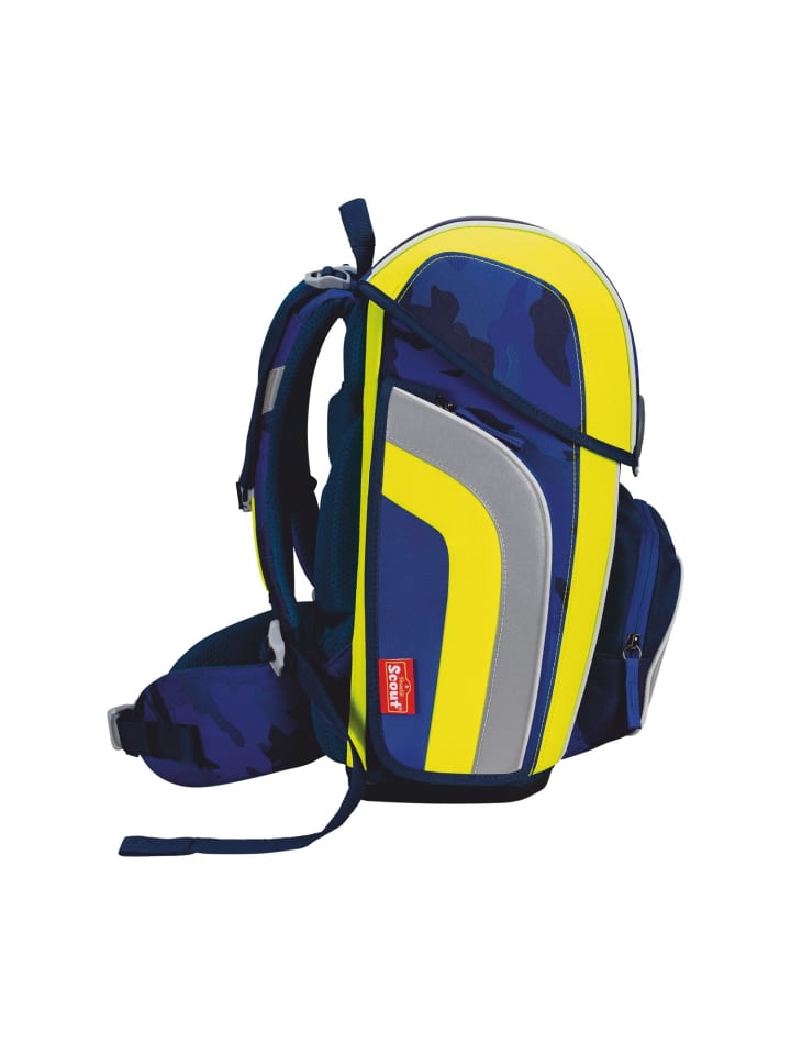 Scout Scout Genius Schulranzen-Set 4 teilig DIN Blue Police günstig kaufen onesize