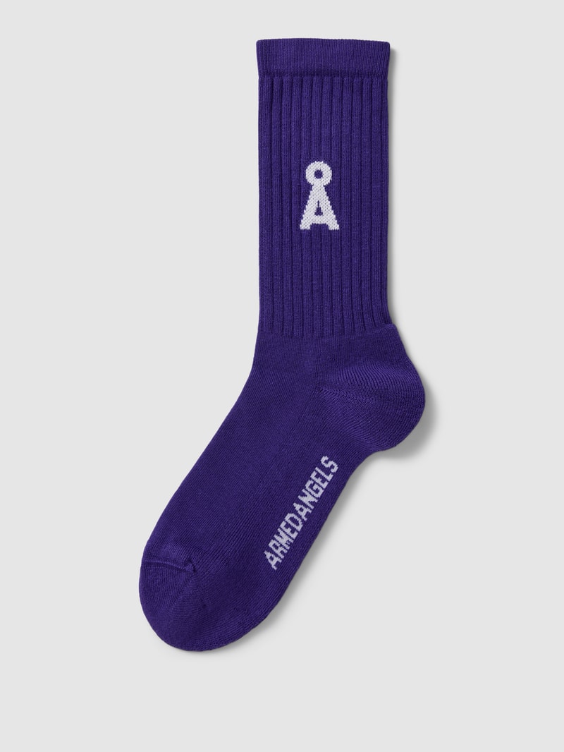 Socken mit Label-Details Modell 'SAAMUS BOLD' in purple