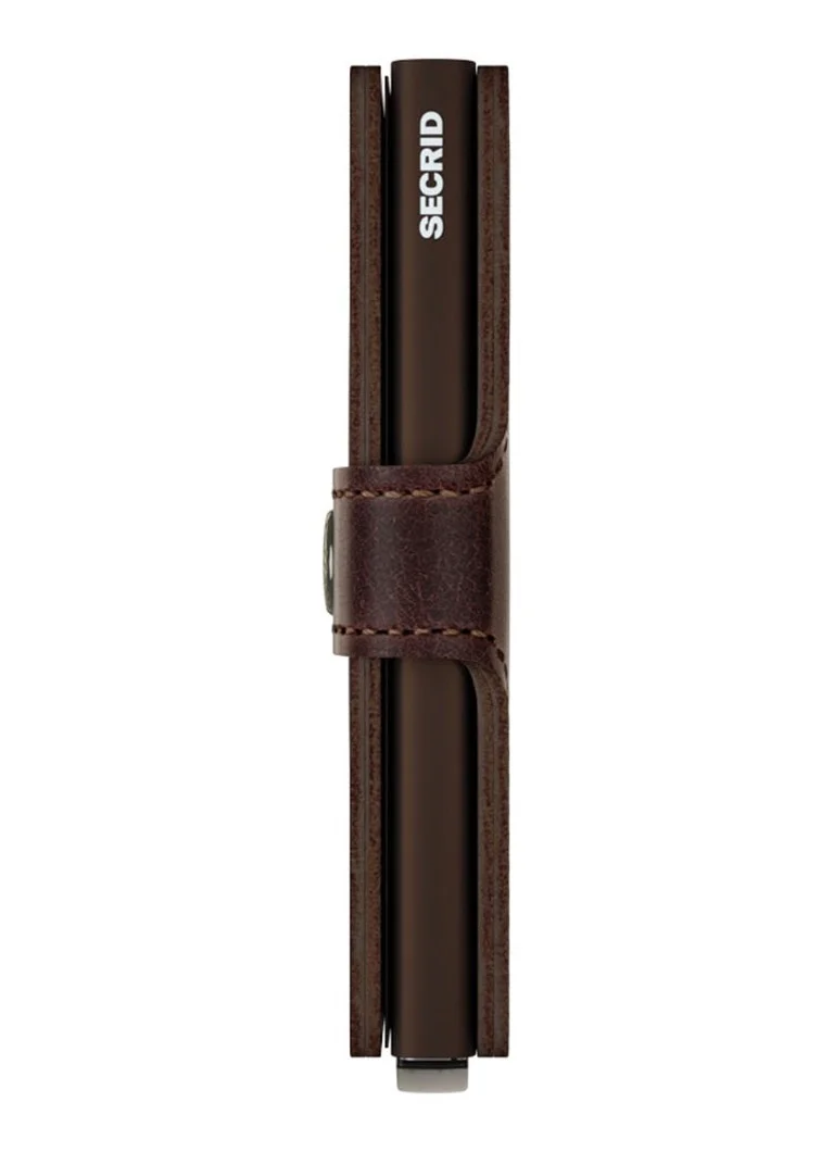 Portofel mini din piele Secrid cu sloturi pentru carduri.