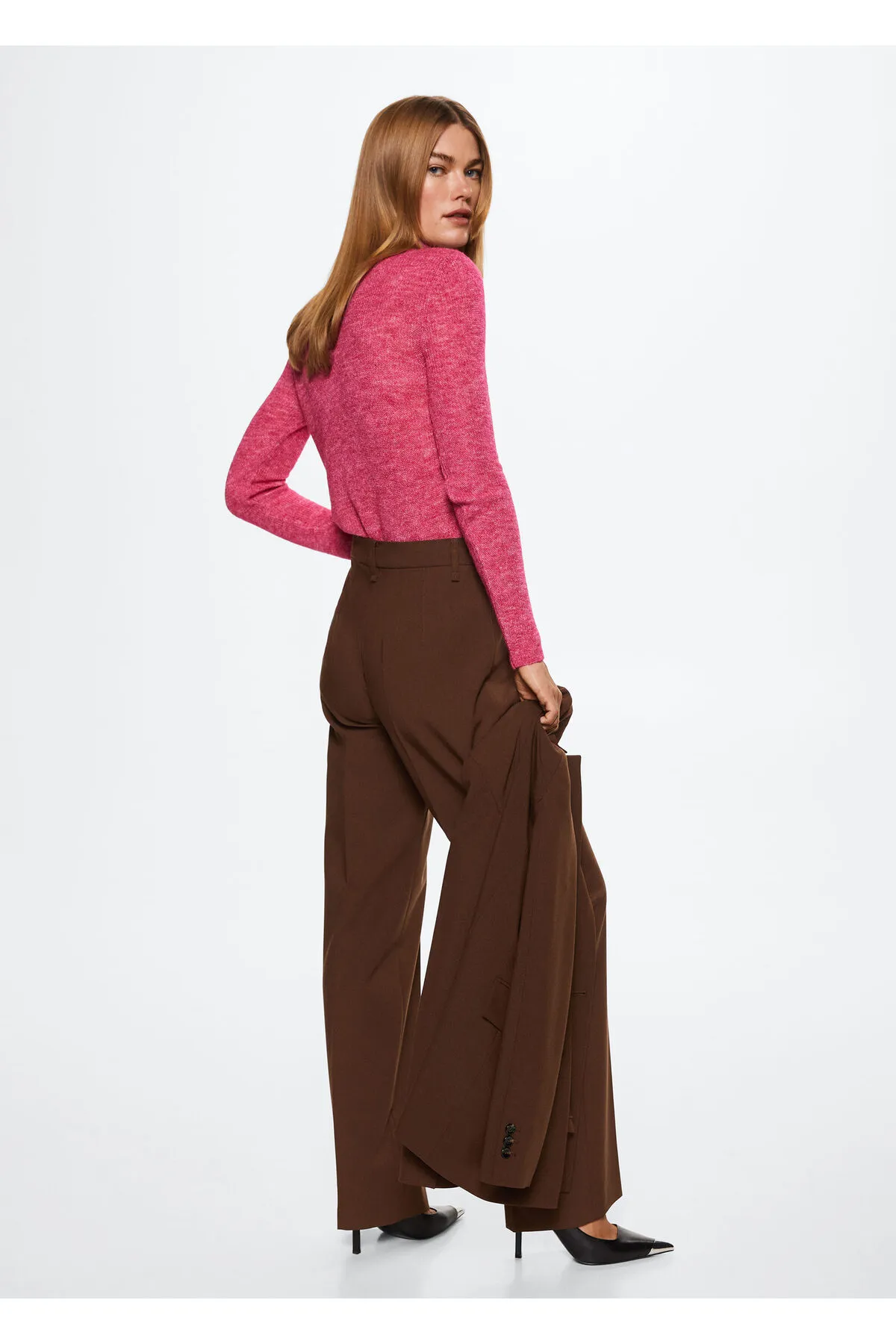 MANGO  Braune Damenhose 37084377