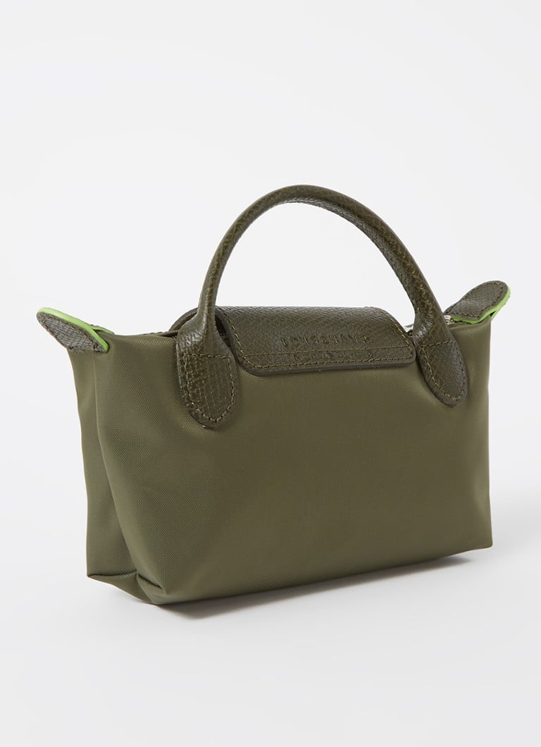 Geantă de toaletă Longchamp Le Pliage cu detalii din piele