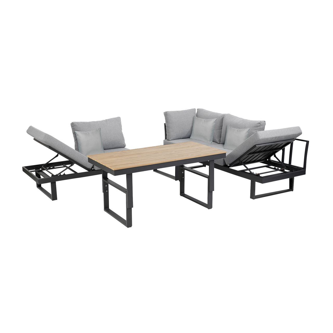 greemotion Lounge-Set San Jose, mit Teakteilen