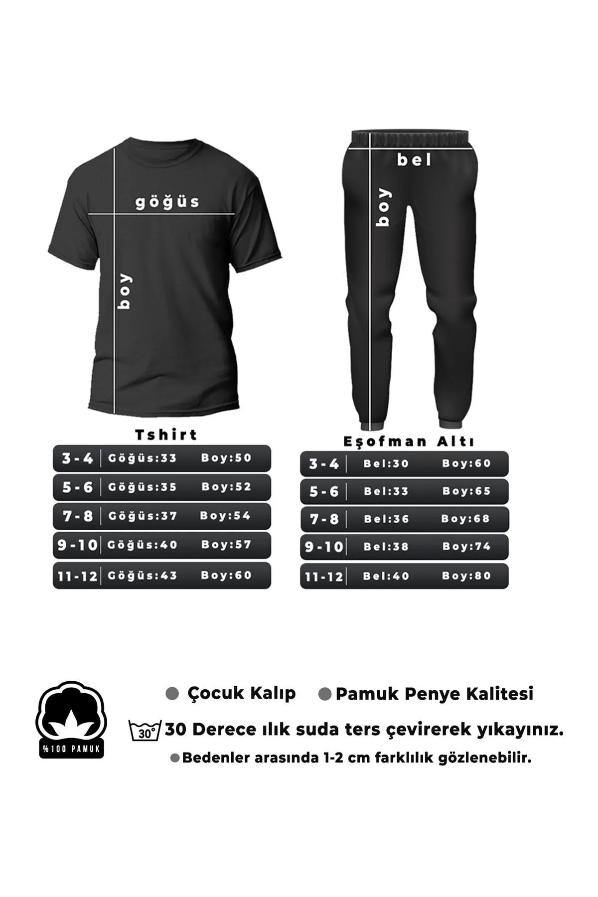 uyguntarz  Acdc Bottom-Top-Trainingsanzug-Set für Kinder