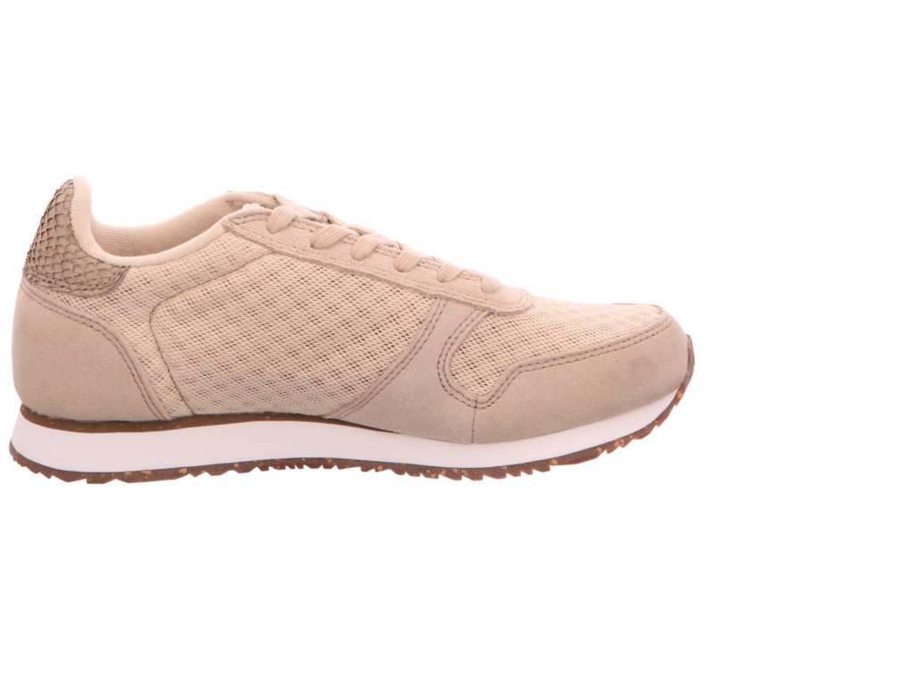 WODEN Freizeit Schnürer beige YDUN SUEDE MESH