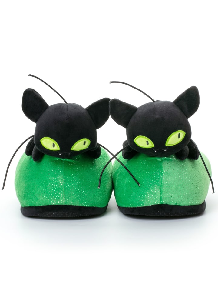 Corimori Hausschuhe Miraculous Ladybug Erwachsene Onesizes 35-44 in Grün günstig kaufen 34-44