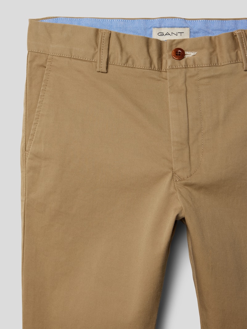 Chino mit Eingrifftaschen in beige