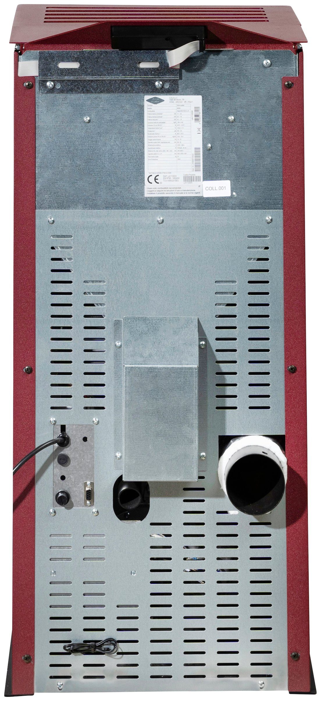 Blaze Pelletofen Anna, 6,3 kW, bordeaux