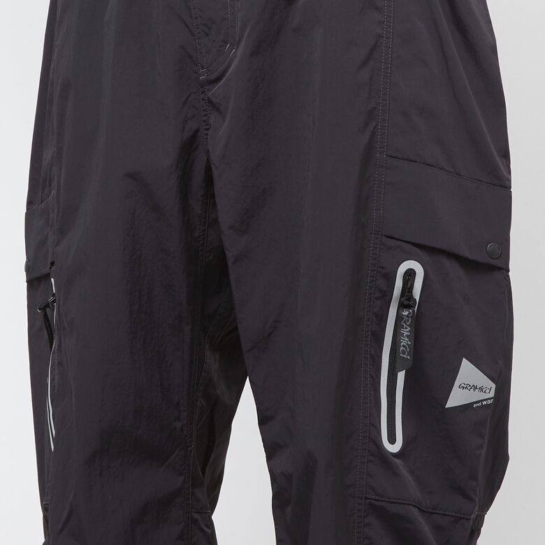 Gramicci x And Wander Patchwork Wind Pant black
