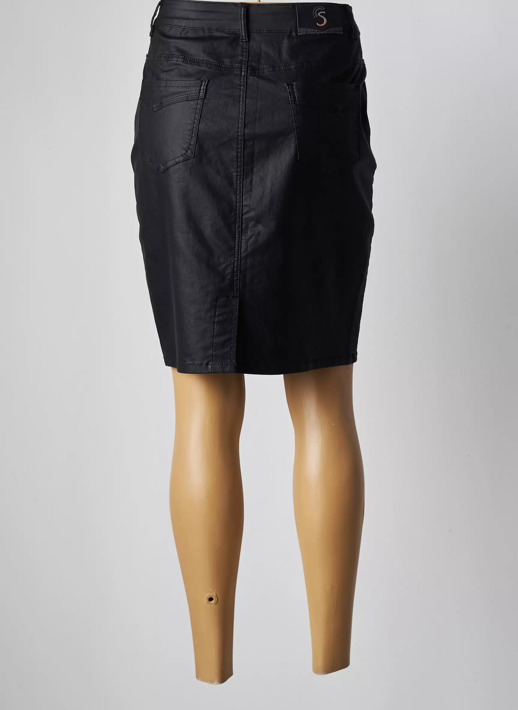 S Quise Jupes Mi Longues Femme couleur noir