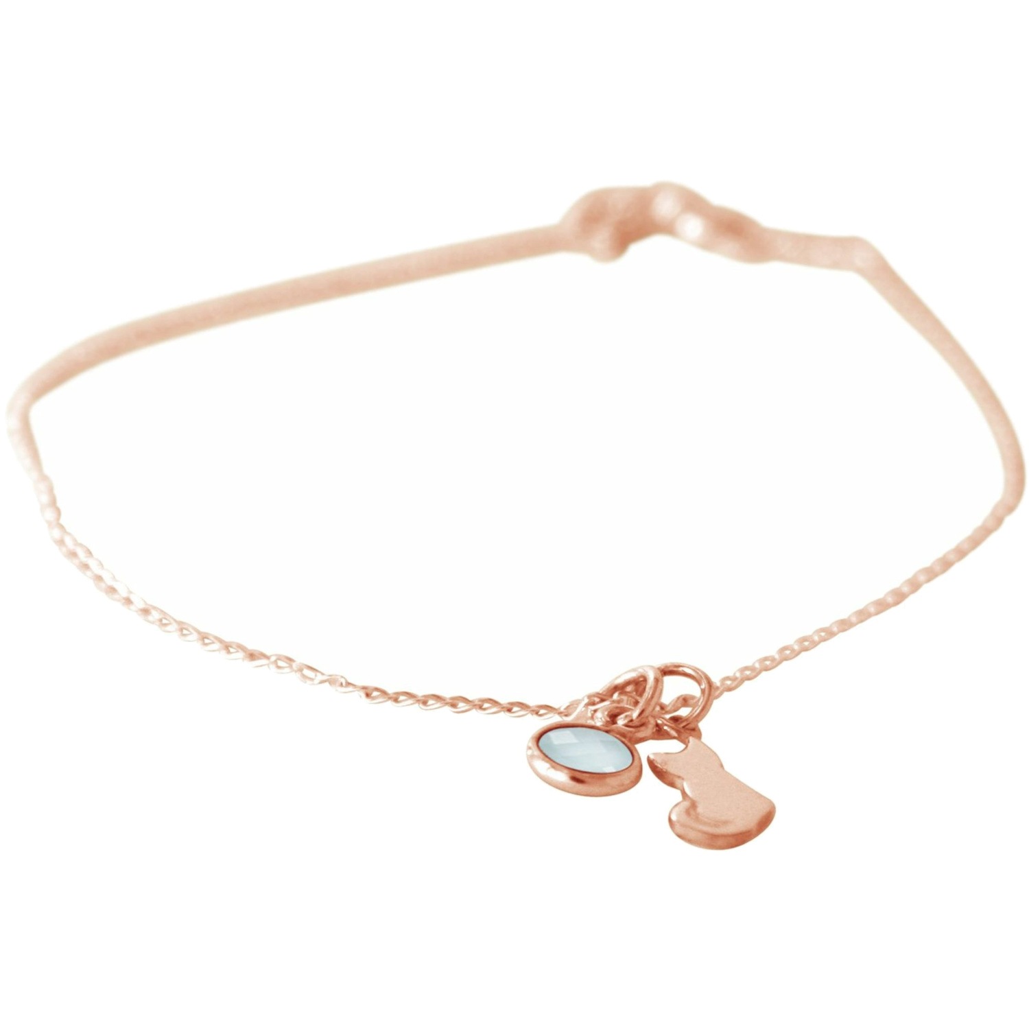 Armband 'Katze Chalcedon'