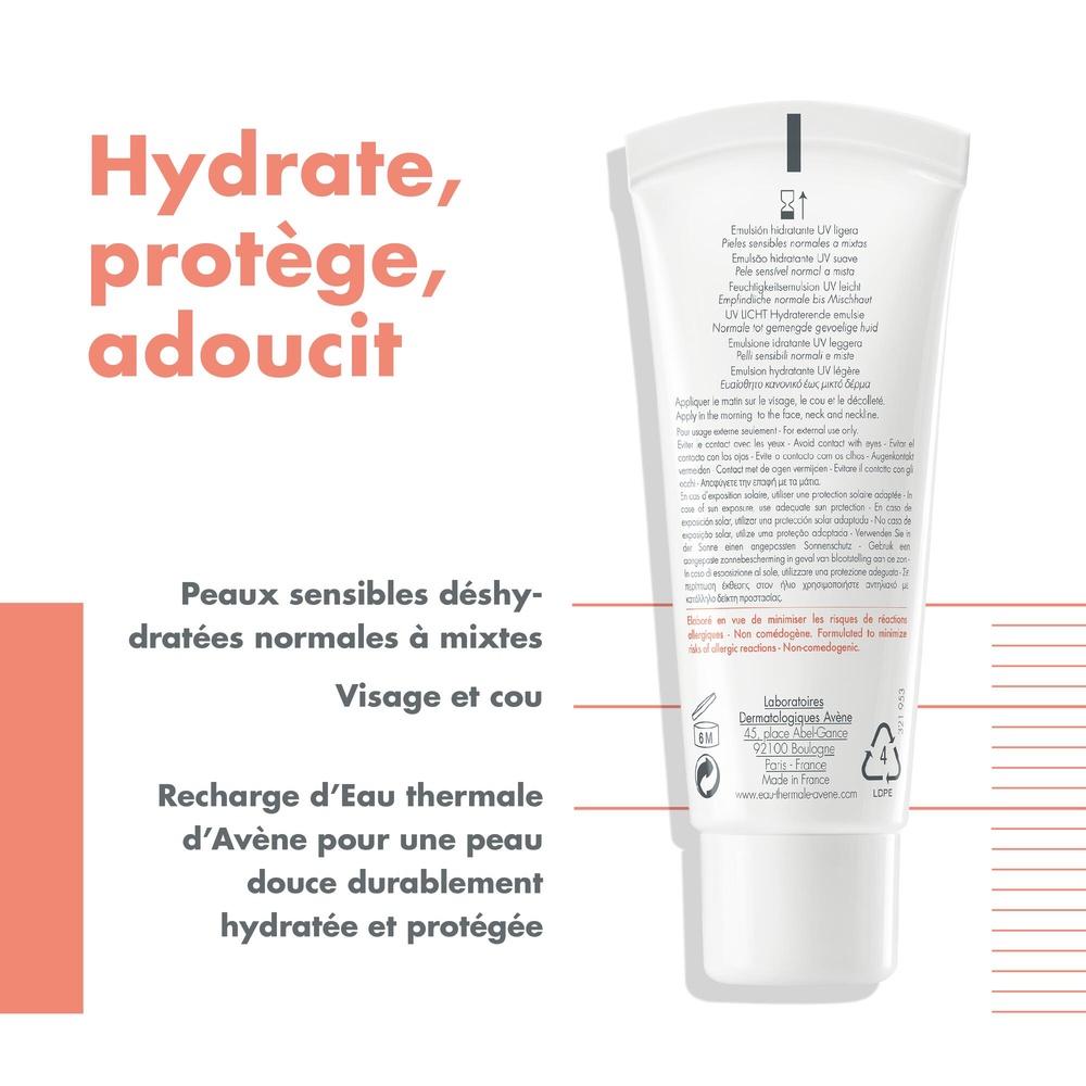 Avène Hydrance  UV Légère Emulsion hydratante40ml Emulsion