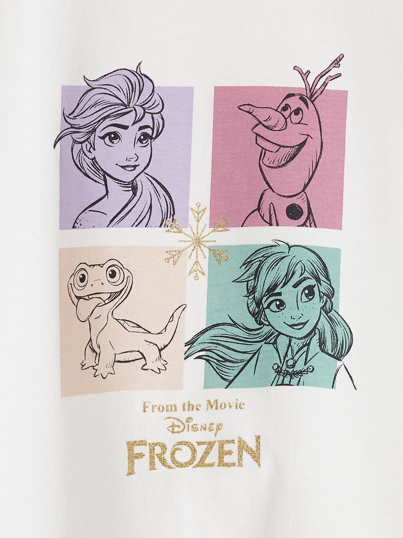 Frozen Kinder Shirt Disney DIE EISKÖNIGIN - wollweiß