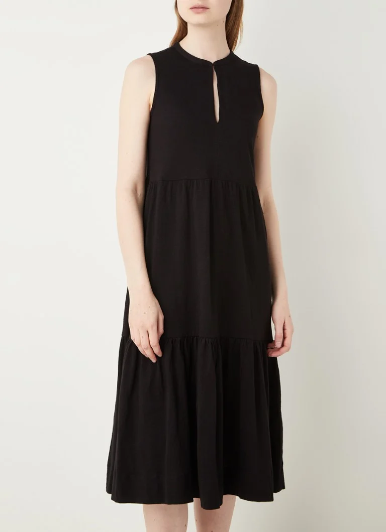 Rochie midi cu volane stratificate Whistles