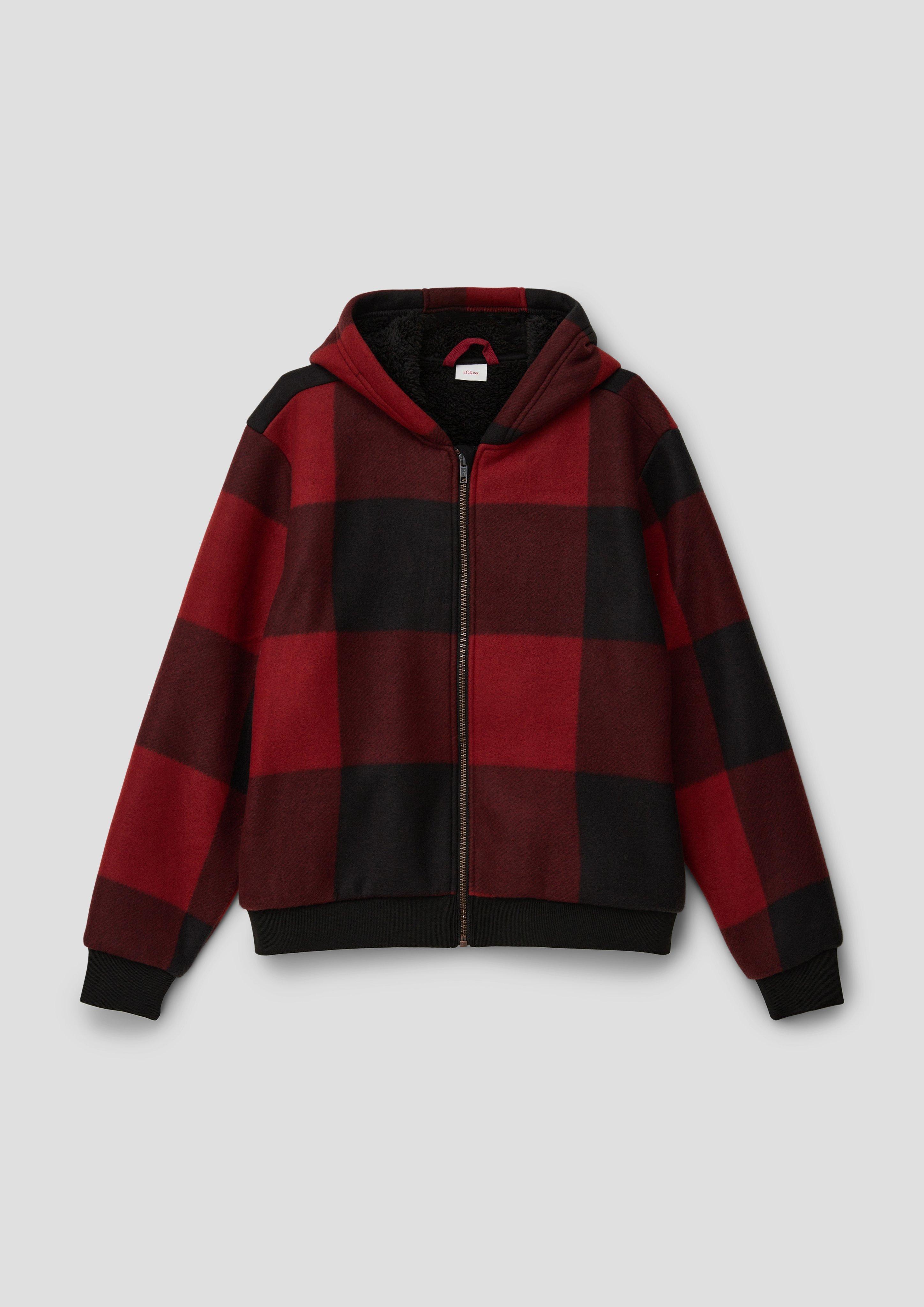 Kapuzenjacke mit Teddy-Futter  2141502-38N0