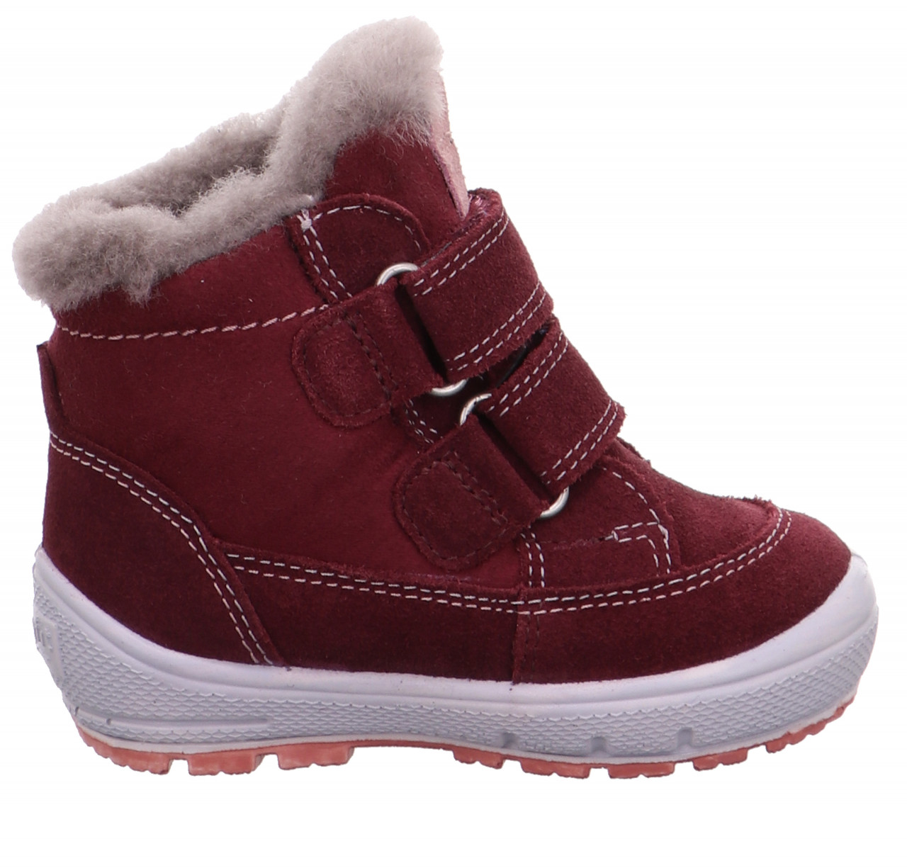 GROOVY - Rot/Rosa Boots mit Klettverschluss