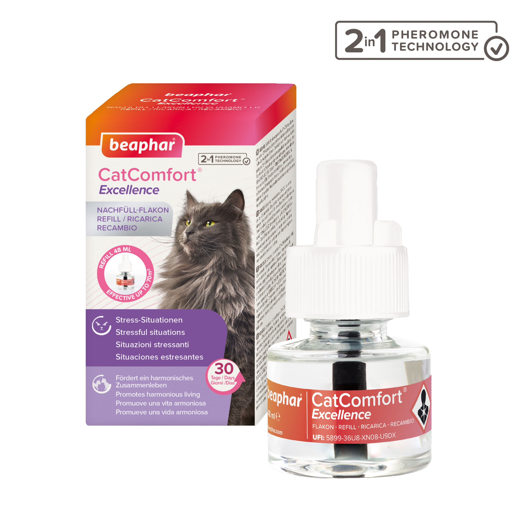 Beaphar Beruhigungsmittel Beaphar CatComfort Excellence Nachfüll-Flakon für Verdampfer