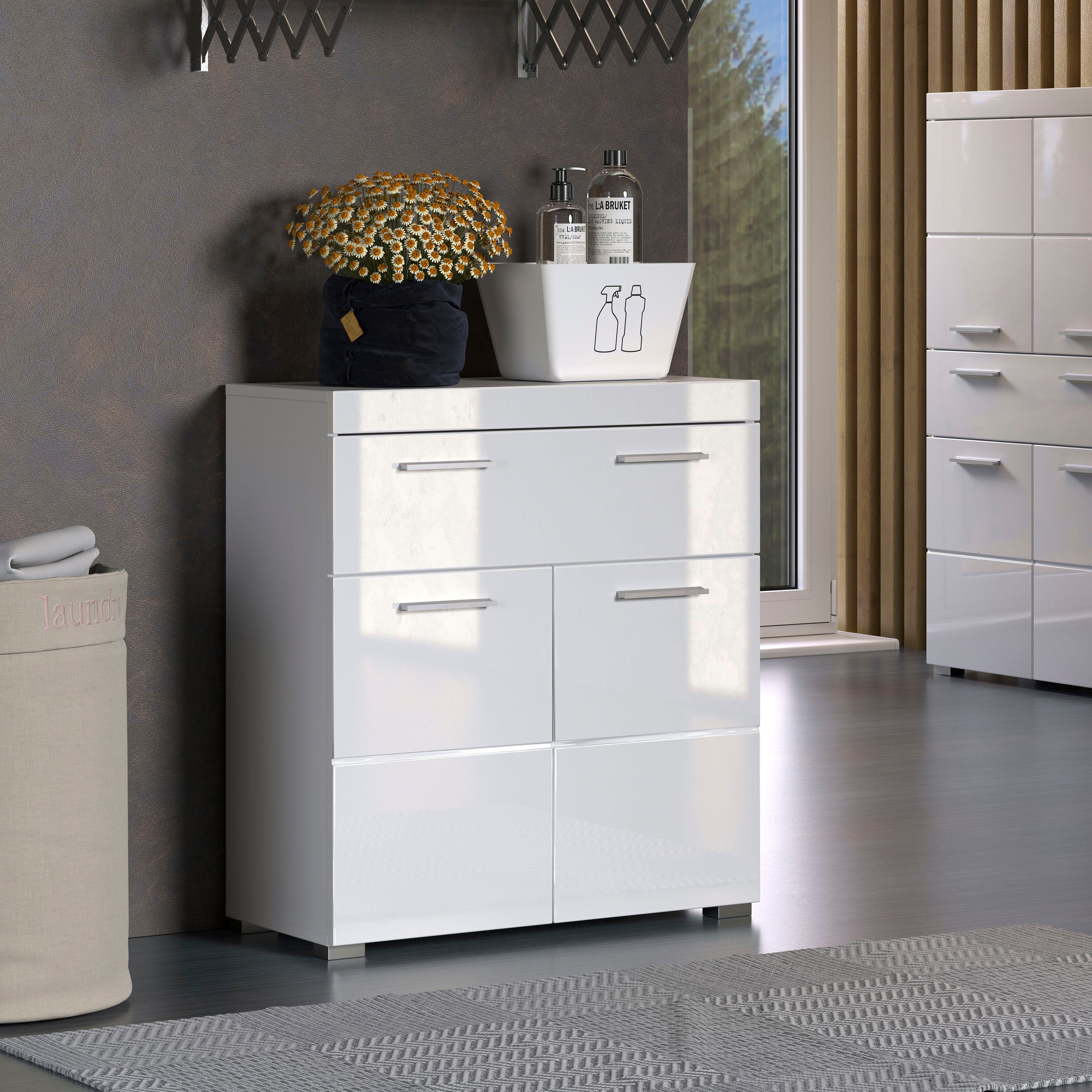 INOSIGN Unterschrank Avena Breite 73 cm, Badezimmerschrank mit 1 großen Schubkasten und 2 Türen
