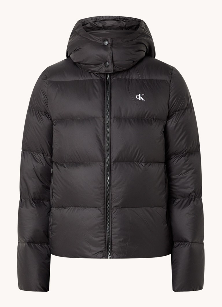 Calvin Klein down-filled puffer jacket with detachable hood