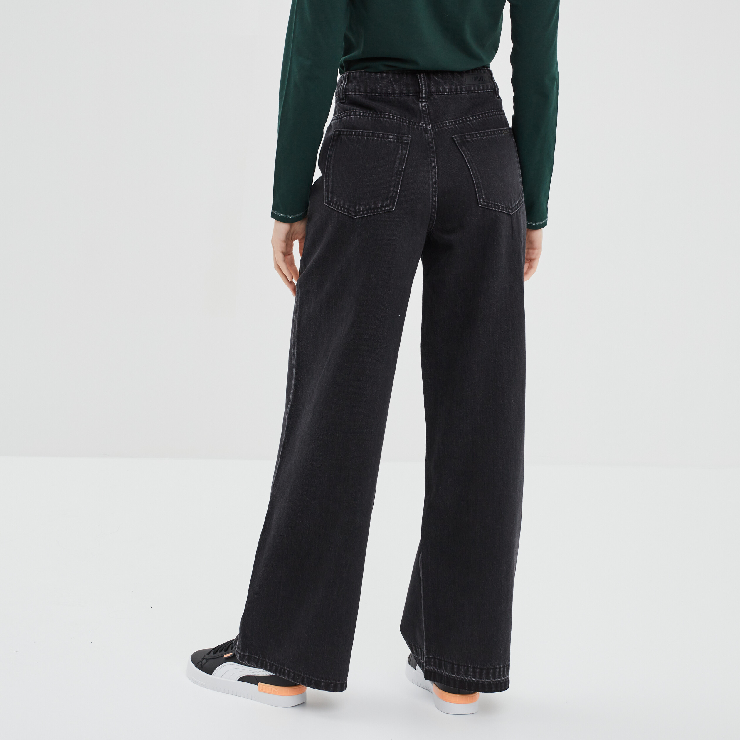 Jeans flare Liberto noir femme | La Halle